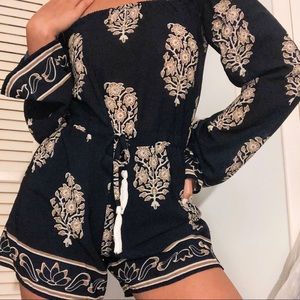Off the shoulder romper